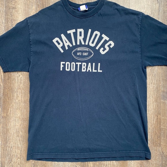 Reebok Patriots Football Blue tee - Picture 1 of 4